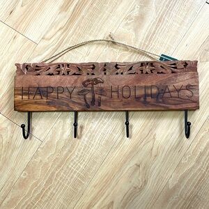 Wooden Key/jacket hook holder